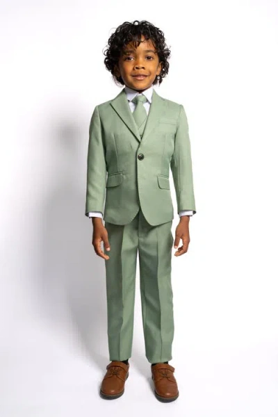 Peanut Butter Collection Kids'  Osiris 5-piece Slim Fit Suit In Green