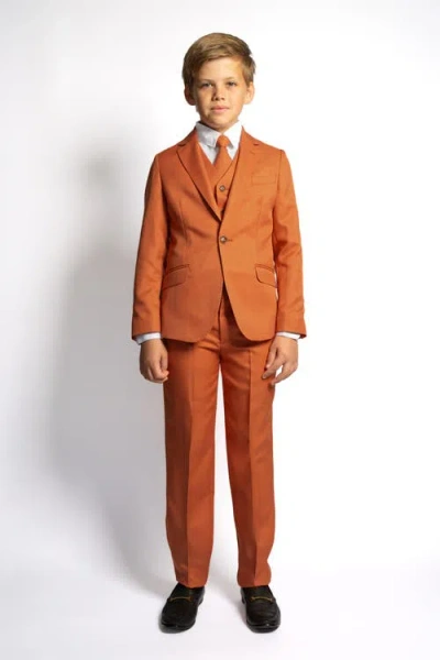 Peanut Butter Collection Kids'  Osiris 5-piece Slim Fit Suit In Orange