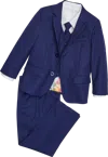 Peanut Butter Collection Slim Fit Toddler Tuxedo In Blue