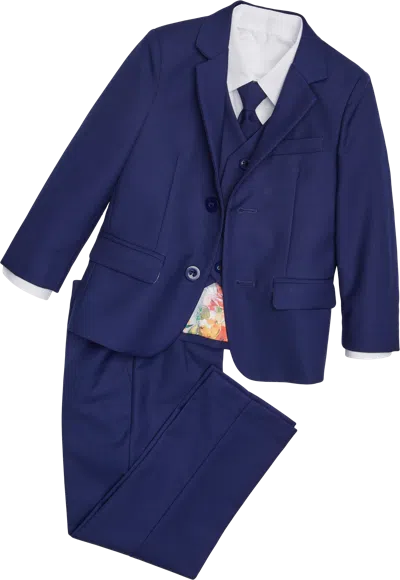 PEANUT BUTTER COLLECTION SLIM FIT TODDLER TUXEDO INDIGO - SIZE: SIZE 4
