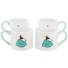 Peanuts 4 Piece 19 Ounce Stackable Stoneware Mug Set In White
