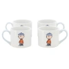 Peanuts 4 Piece 19 Ounce Stackable Stoneware Mug Set Light Blue In Blue