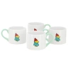 Peanuts All Bundled Up 4 Piece 19 Ounce Stackable Stoneware Mug Set In White