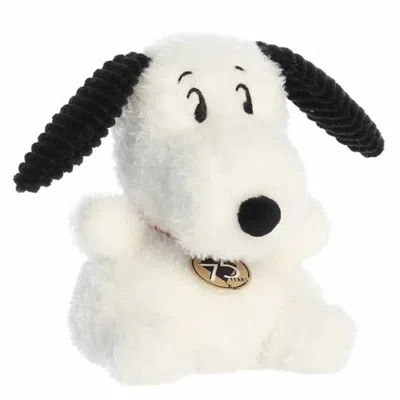 Peanuts Aurora Palm Pals  75th Anniversary Snoopy 5-inch Stuffed Animal In White