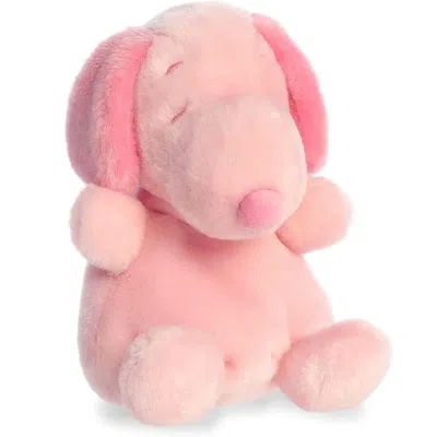 Peanuts Aurora Palm Pals  Pink Snoopy Stuffed Animal - 5-inch Plush
