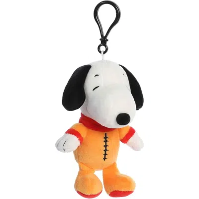 Peanuts Aurora  Astronaut Snoopy 5-inch Clip-on Plush Keychain In White