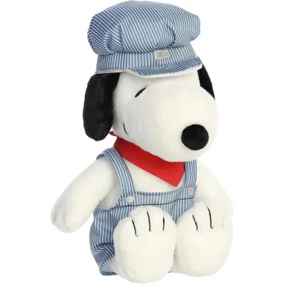 Peanuts Aurora  Train Engineer Snoopy Stuffed Animal - 14-inch Plush In Blue
