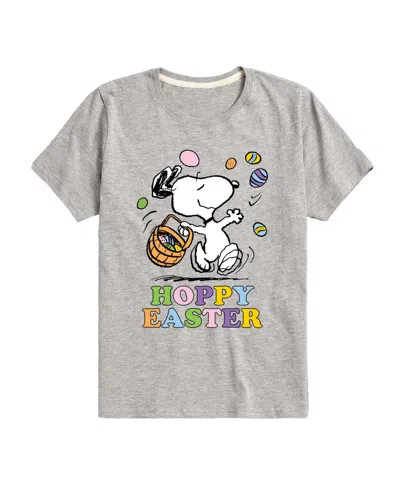 Peanuts Kids' Boys' 8-20 Hoppy Easter Short-sleeve Graphic T-shirt In Gray
