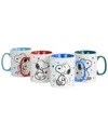 Peanuts Dnu  Freckled Joy 4pc Mug Set In Multi