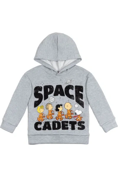 Peanuts Kids'  Fleece Hoodie In Gray