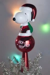 Peanuts Glass Snoopy Tree Topper In Assorted At Urban Outfitters In Red
