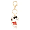 Peanuts Joe Cool Keychain, Gold-tone Enamel Bag Charm In Gold