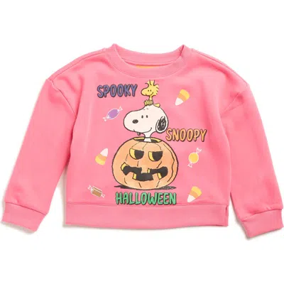 Peanuts Kids' Halloween  Great Sweatshirt In Pink
