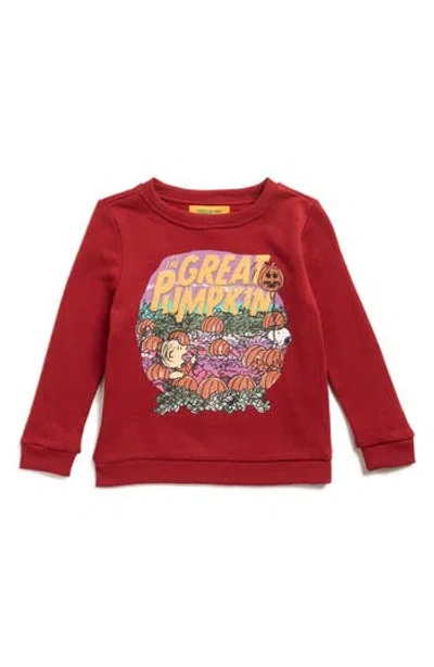 Peanuts Kids'  Great Pumpkin Sweatshirt In Red