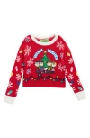 Peanuts Kids'  Holiday Sweater In Red