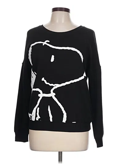 Pre-owned Peanuts Long Sleeve T-shirt In Black