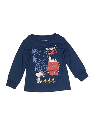 Pre-owned Peanuts Kids' Long Sleeve T-shirt In Blue