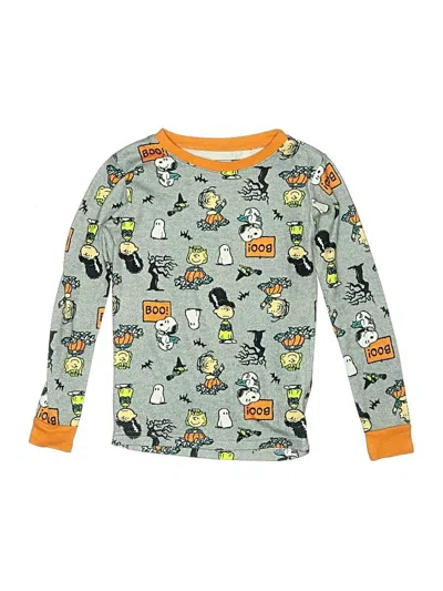 Pre-owned Peanuts Kids' Long Sleeve T-shirt In Green