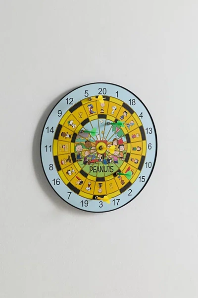 Peanuts Magnetic Party Game Dartboard In Yellow At Urban Outfitters