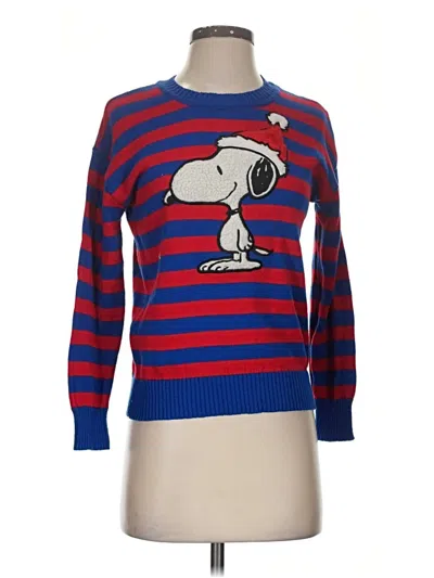 Pre-owned Peanuts Pullover Sweater In Blue