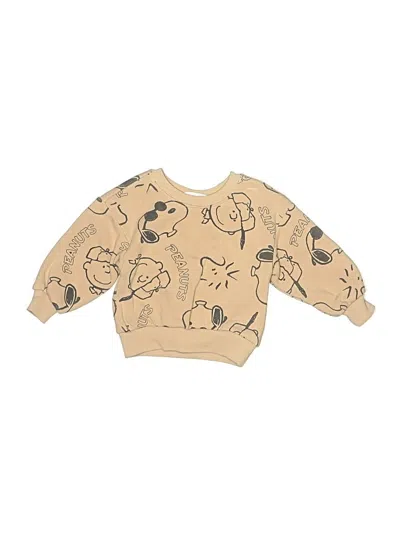 Pre-owned Peanuts Babies' Pullover Sweater In Tan
