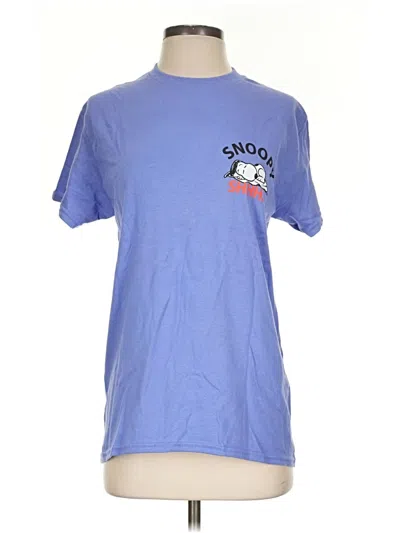Pre-owned Peanuts Short Sleeve T-shirt In Blue