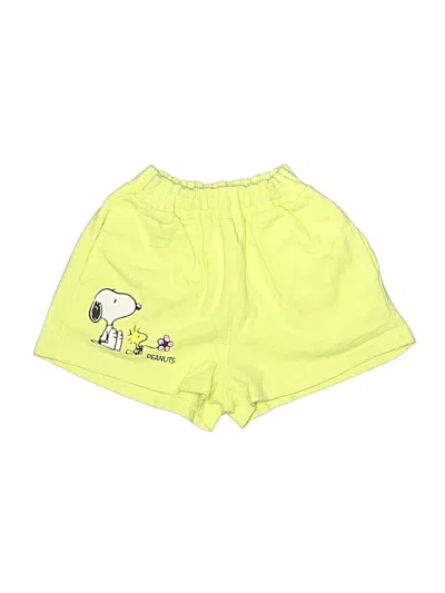Pre-owned Peanuts Kids' Shorts In Yellow