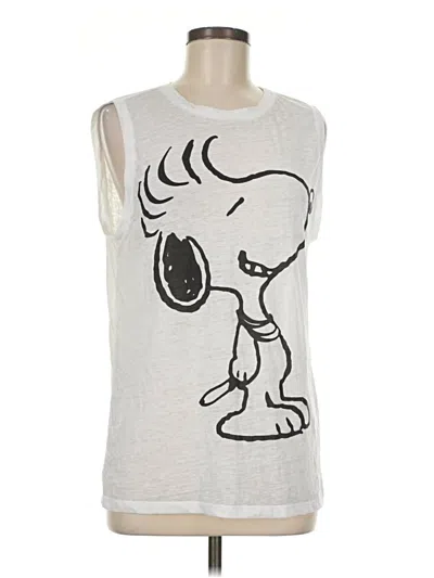 Pre-owned Peanuts Sleeveless T-shirt In Silver