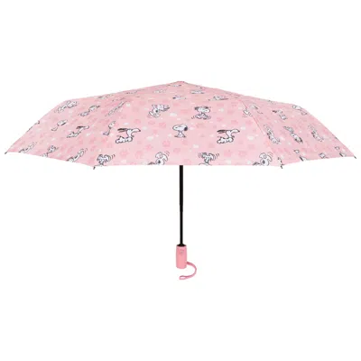 Peanuts Snoopy All-over Print Automatic Umbrella - Pink