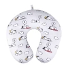 Peanuts Snoopy And Woodstock Clouds Travel Neck Pillow In Gray