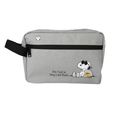 Peanuts Snoopy Belt Bag, Zip Waist Pack, Grey Travel Pouch In Gray