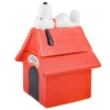 Peanuts Snoopy Cookie Jar In Red,white