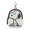 Peanuts Snoopy Full Pose Coin Purse With Keychain Clip In Multi