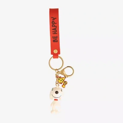Peanuts Snoopy Key Chain In Gold