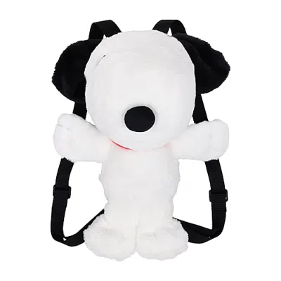 Peanuts Kids' Snoopy Red Collar 14" Plush Backpack In White