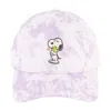 Peanuts Snoopy Woodstock Hug Tie Dye Dad Cap In Pink