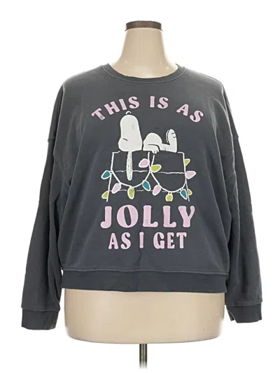 Pre-owned Peanuts Sweatshirt In Gray