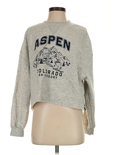 Pre-owned Peanuts Sweatshirt In Gray