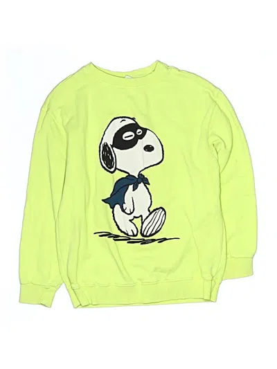 Pre-owned Peanuts Kids' Sweatshirt In Green