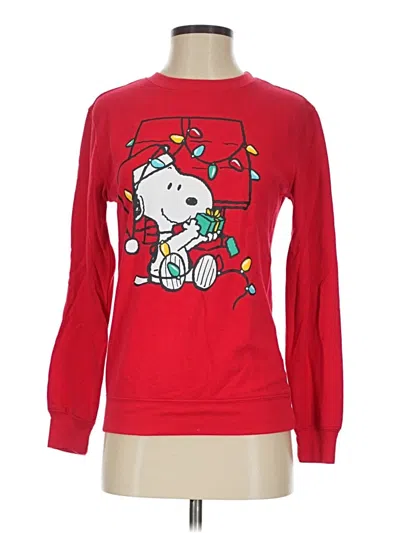 Pre-owned Peanuts Sweatshirt In Red
