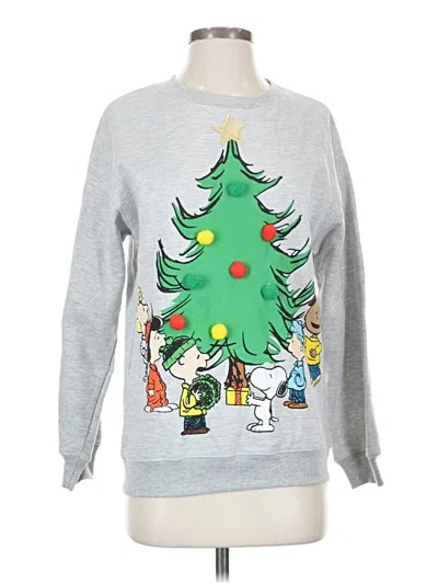 Pre-owned Peanuts Sweatshirt In Silver