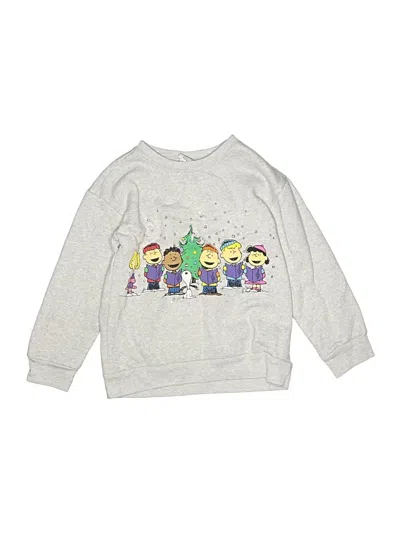 Pre-owned Peanuts Kids' Sweatshirt In Silver
