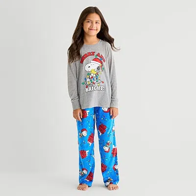 Peanuts Kids' Unisex  Long Sleeve 2-pc. Pajama Set In Multi