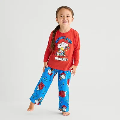 Peanuts Kids' Unisex  Long Sleeve 2-pc. Pajama Set In Multi