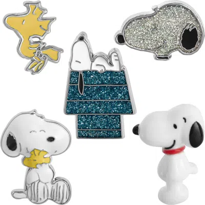 Peanuts Woodstock And Snoopy Enamel Pin Set 5-piece Official License In Multi