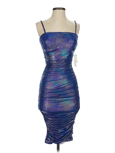 Pear Culture Cocktail Dress In Blue