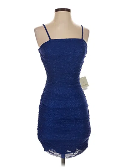 Pear Culture Cocktail Dress In Blue