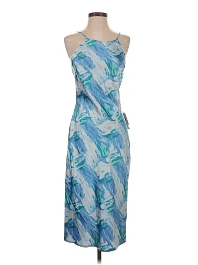 Pre-owned Pear Culture Cocktail Dress In Blue