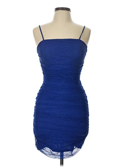 Pre-owned Pear Culture Cocktail Dress In Blue