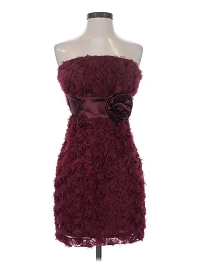 Pre-owned Pear Culture Cocktail Dress In Burgundy